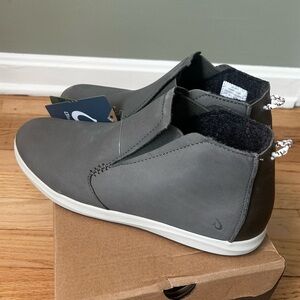 NWB Olukai Hawai‘iloa Manu Hope Women’s Waterproof Booties grey size‎ 41 11